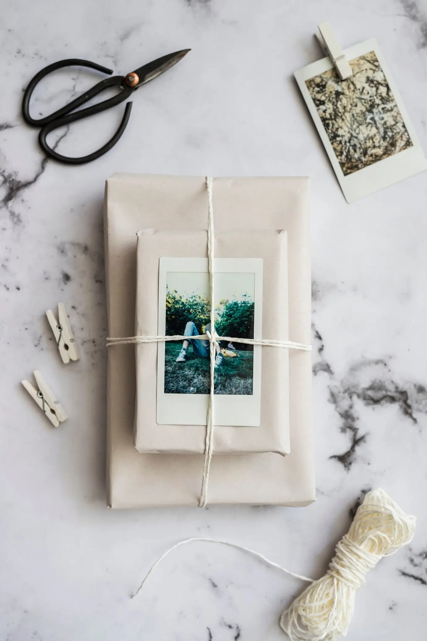 Wrap-Packung auf Marmor