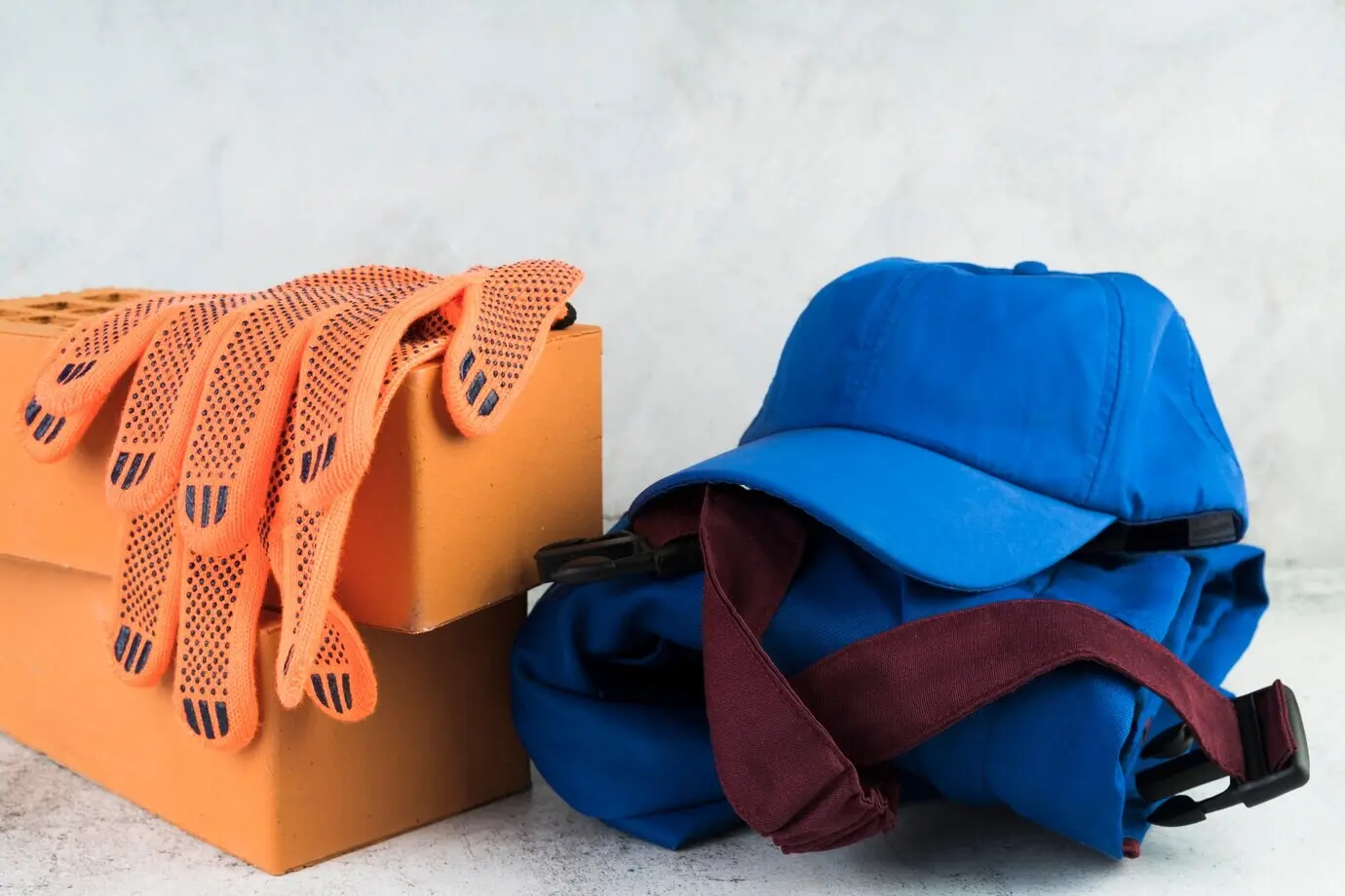 Nahaufnahme von Arbeitsschutzkleidung